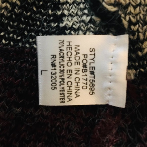 ENTRO Wide Square‎ Neck Diamond Pattern Sweater - Picture 11 of 11